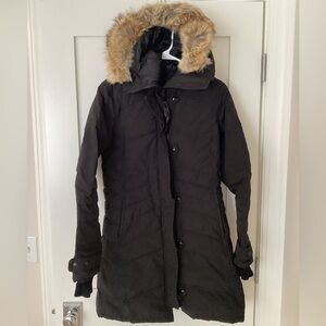 Canada Goose Loretta Parka with fur trim black small